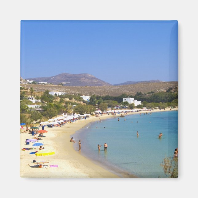 Imán Grecia, isla de Paros, Krios Beach desde arriba (Frente)