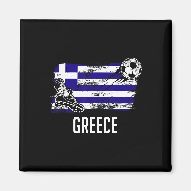 Imán Greece Flag Jersey Greek Soccer Team Greek  (Frente)
