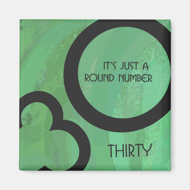 Imán Green 30 Decade Birthday (Frente)