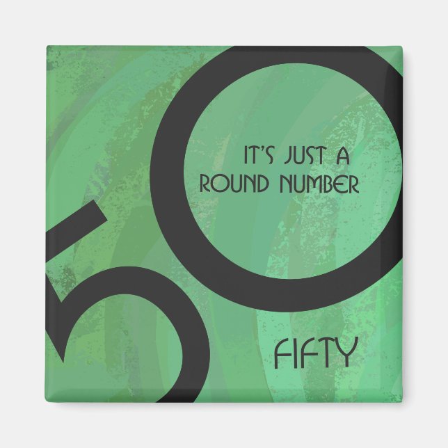 Imán Green 50 Decade Birthday (Frente)