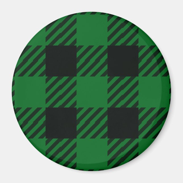 Imán Green Buffalo Plaid (Frente)