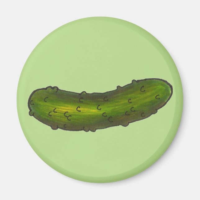 Imán Green Dill Pickle Food Foodie Pickles Kitchen Deli (Frente)