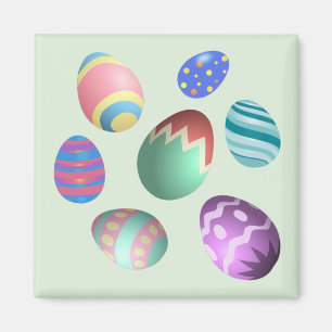 Imán Green Easter Egg Easter Party Easter Egg Hunt Cute