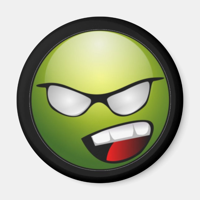 Imán Green Face Black Magnet (Frente)