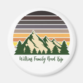 Imán Green Forest Road Trip Cool Custom Keepsake