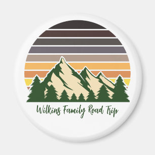 Imán Green Forest Road Trip Cool Custom Keepsake