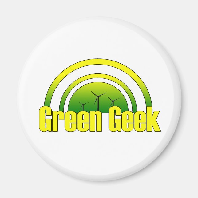Imán Green Geek - Magnet (Frente)