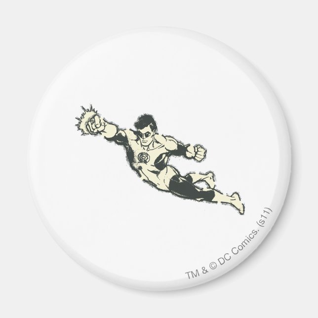 Imán Green Lantern Punches Grunge (Frente)