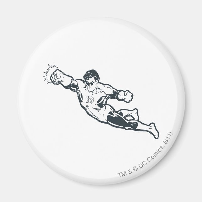 Imán Green Lantern Punks BW (Frente)