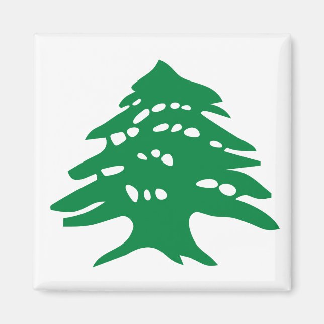 Imán Green Lebanon Cedar Magnet (Frente)