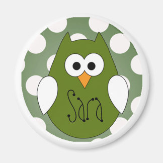 Imán Green owl Magnet