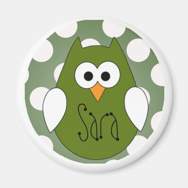 Imán Green owl Magnet (Frente)
