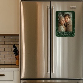 Imán Green Pine Tree Happy