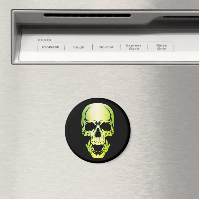 Imán Green Skull Magnet (In situ (lavavajillas))