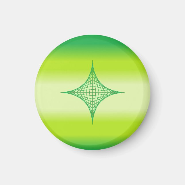 Imán Green Star Magnet (redondo) (Frente)