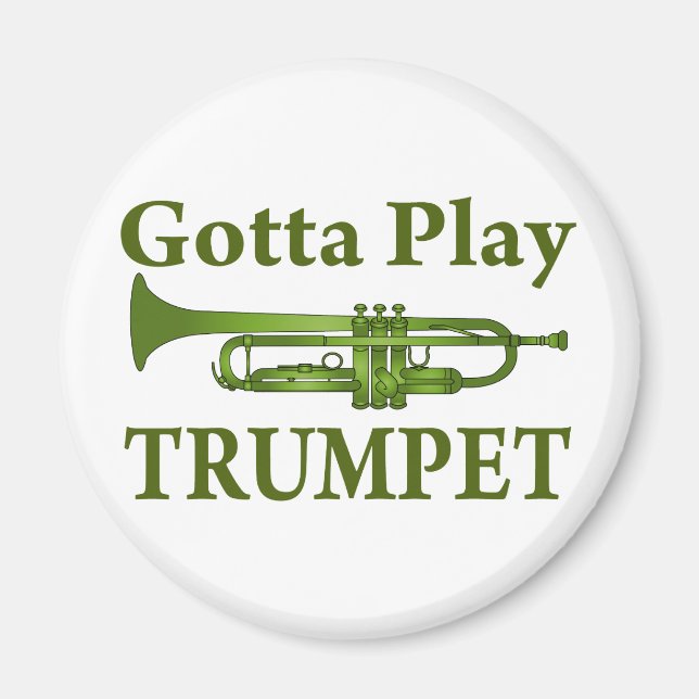 Imán Green Variegated Gotta Play Trumpet Gift (Frente)