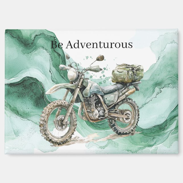 Imán Green Wave Motorcycle Be Adventurous (Anverso)