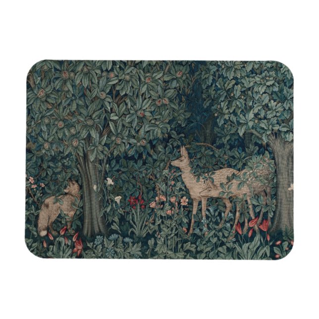 Imán Greenery, Victorian Era Tapestry by Henry Dearle (Horizontal)