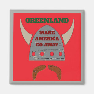 Imán GREENLAND, Viking Head Magnet