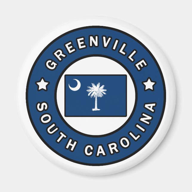 Imán Greenville Carolina del Sur (Frente)