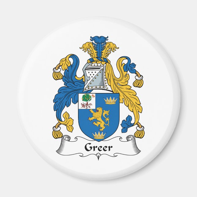 Imán Greer Family Crest (Frente)