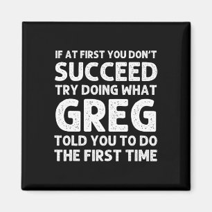 Imán GREG Gift Name Personalized Birthday Fun Navidades