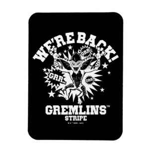 Imán Gremlins Stripe Estamos de vuelta
