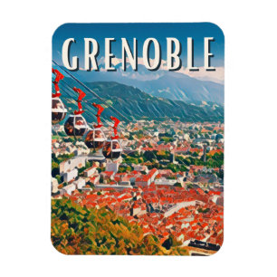 Imán Grenoble Photo Vintage