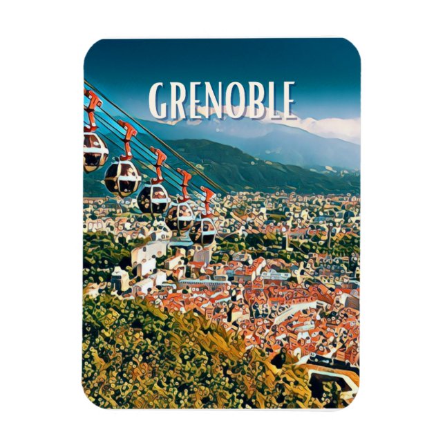 Imán Grenoble Photo Vintage (Vertical)