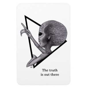 Imán Grey Alien, la verdad está ahí fuera