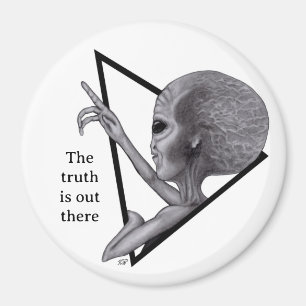 Imán Grey Alien, la verdad está ahí fuera