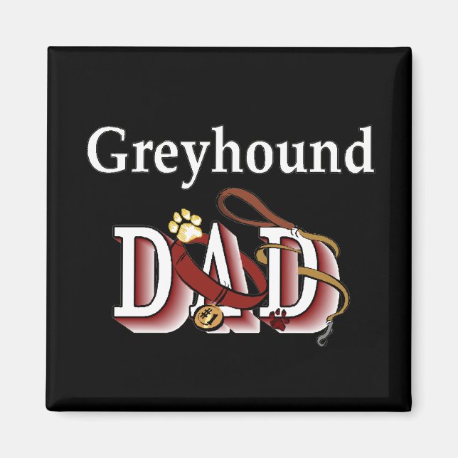 Imán greyhound dad Magnet (Frente)