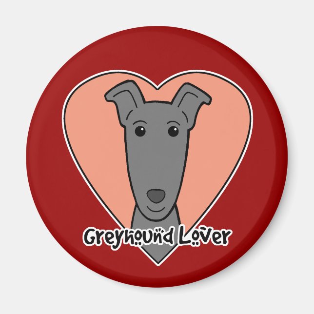 Imán Greyhound Lover (Frente)