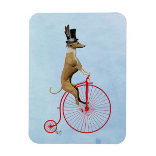 Imán Greyhound sobre Penny Farthing