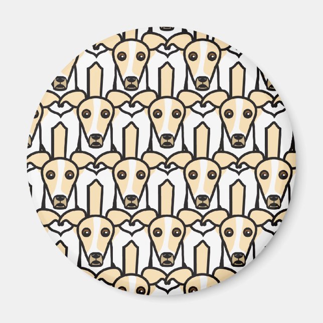 Imán Greyhounds de Italia (Frente)
