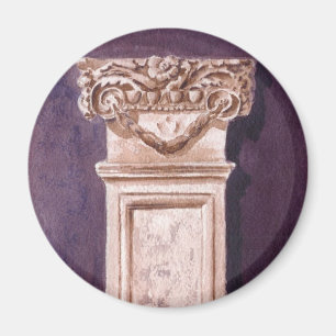 Imán griego de la columna