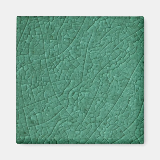 Imán Grietas de piedra verde (Frente)