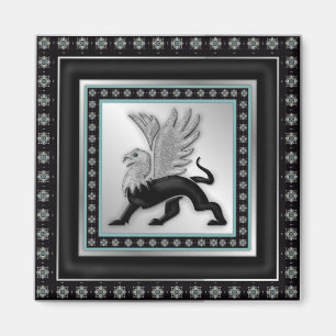 Imán Griffin plateado