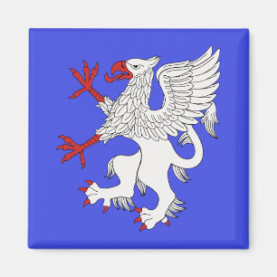 Imán Griffin Rampant Argent