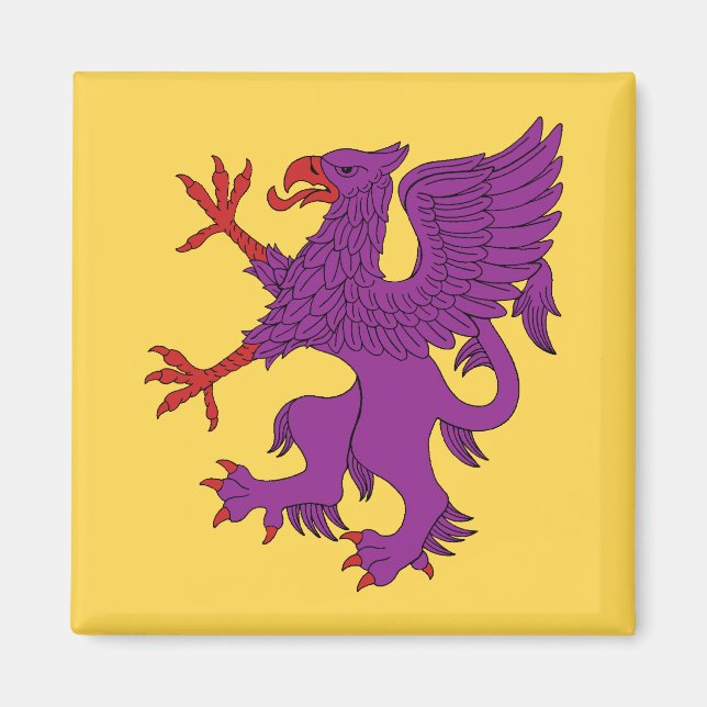 Imán Griffin Rampant Purpure (Frente)