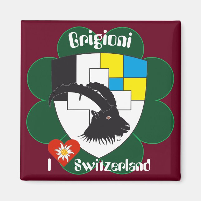 Imán Grigioni Svizzera Magnet (Frente)