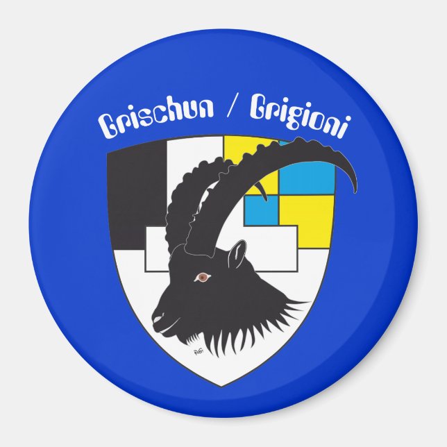 Imán Grigioni Svizzera Magnet (Frente)