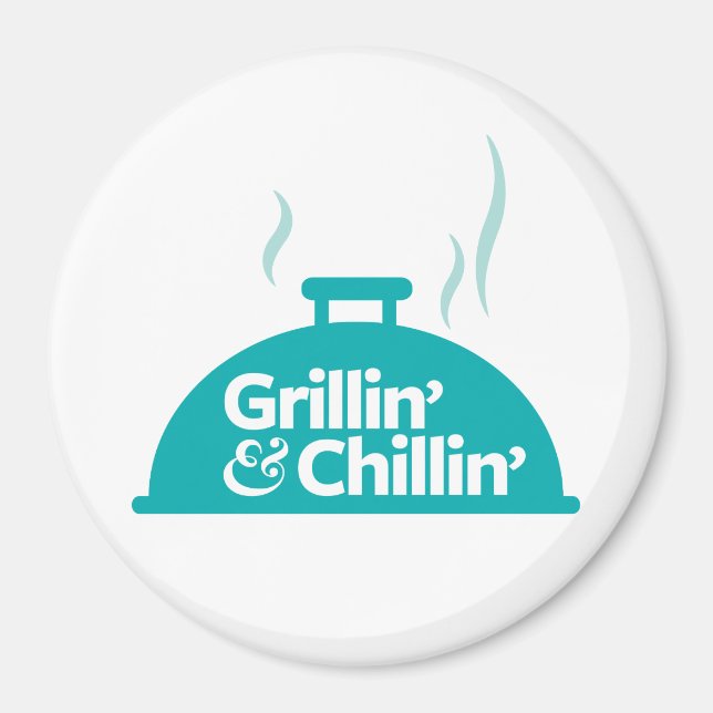 Imán Grillin' y Chillin' (Frente)