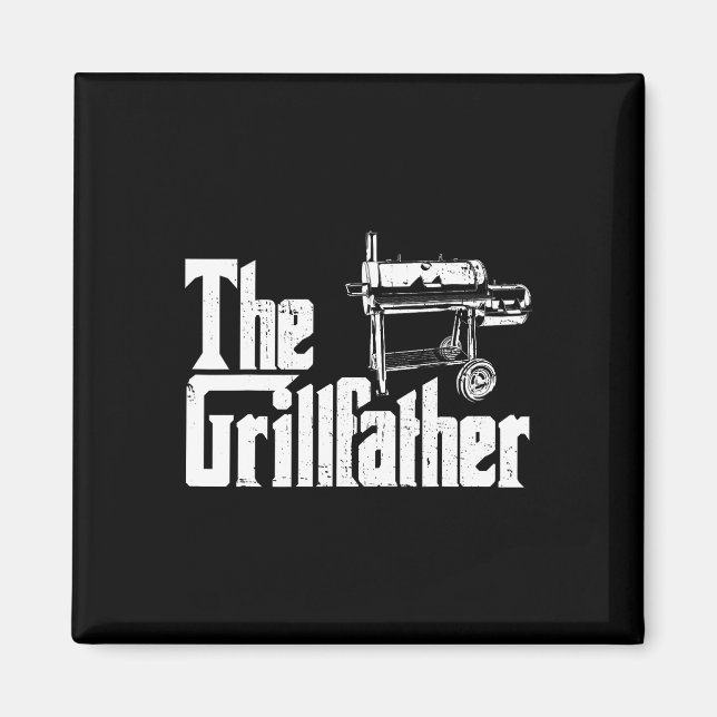 Imán Grilling Smoker And Grill Chef Grillfather Grilled (Frente)