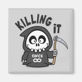 Imán Grim Reaper Square Magnet