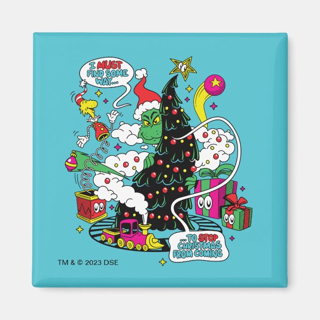 Imán Grinch Colorful Navidades Graphic (Frente)
