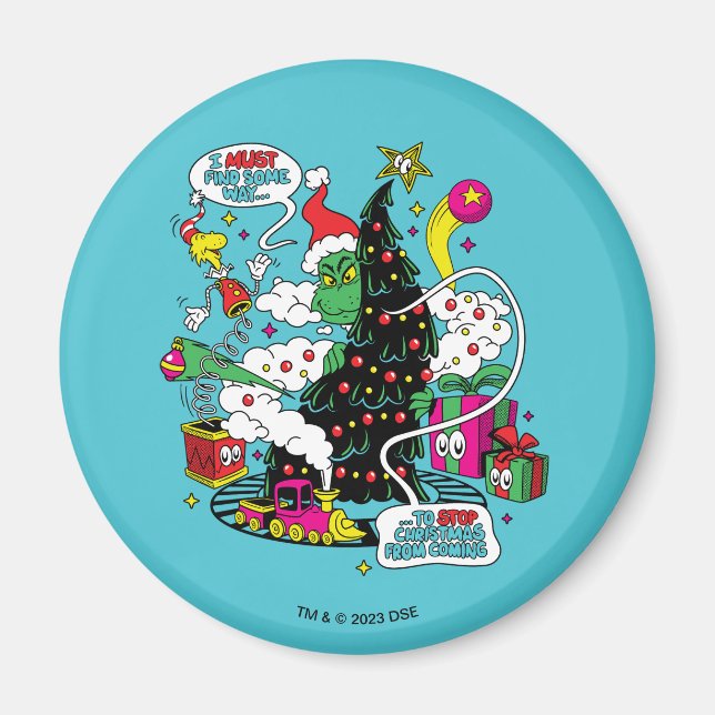 Imán Grinch Colorful Navidades Graphic (Frente)