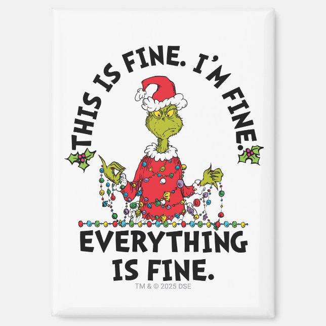Imán Grinch | Everything is Fine (Anverso)