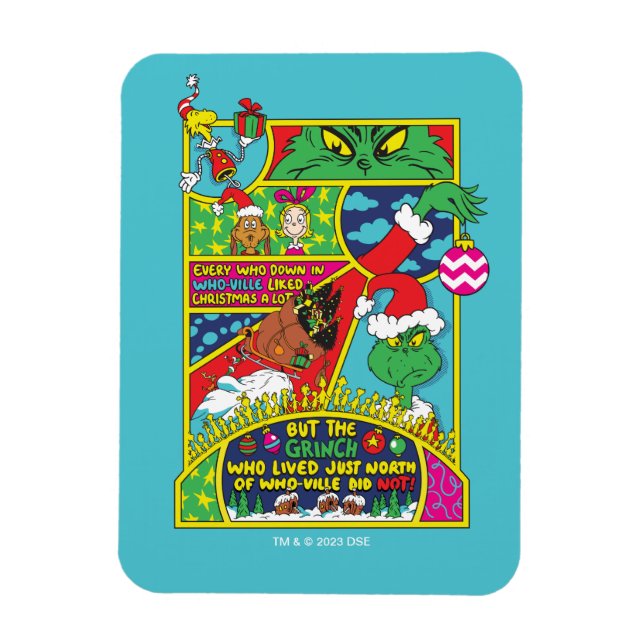 Imán Grinch | Gráfico de historietas (Vertical)