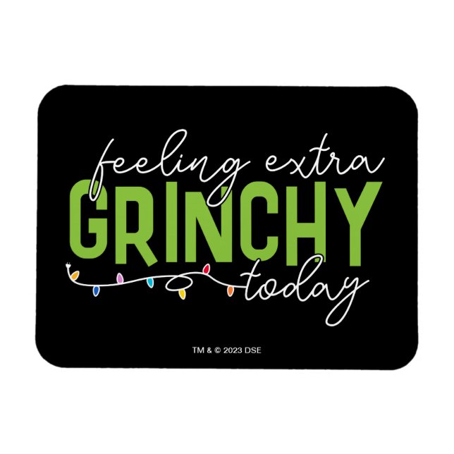 Imán Grinch | Me siento extra gruñón hoy (Horizontal)